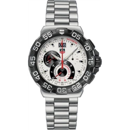 Formula 1 Quartz Chronograph Big Date 44 Paslanmaz Çelik / Beyaz / Bilezik