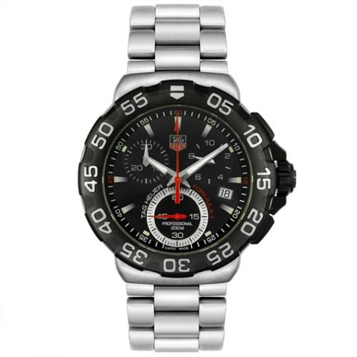 Formula 1 Quartz Chronograph 41 Steel / Siyah / Bilezik