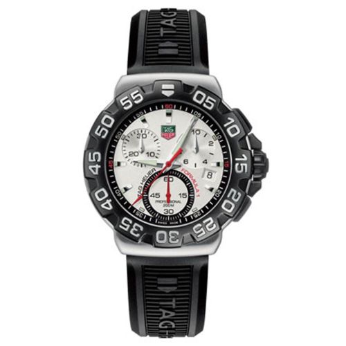Formula 1 Quartz Chronograph Paslanmaz Çelik / Gümüş / Kauçuk