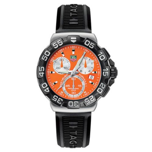 Formula 1 Quartz Chronograph Paslanmaz Çelik / Turuncu / Kauçuk