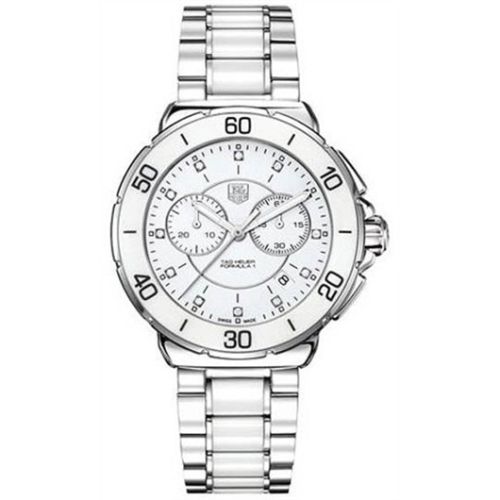 Formula 1 Chronograph Quartz 41 Paslanmaz Çelik / Beyaz / Bilezik