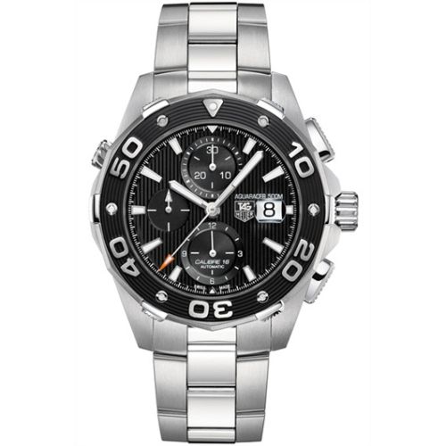 Aquaracer 500M Calibre 16 44 Paslanmaz Çelik / Siyah / Bilezik
