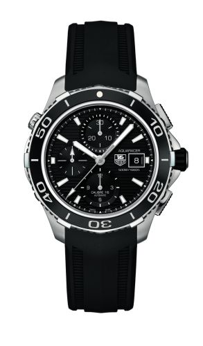 Aquaracer 500M Calibre 16 43 Paslanmaz Çelik / Siyah / Kauçuk