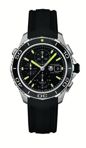 Aquaracer 500M Calibre 16 43 Paslanmaz Çelik / Siyah / Kauçuk
