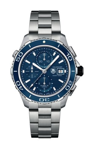 Aquaracer 500M Calibre 16 43 Paslanmaz Çelik / Mavi / Bilezik