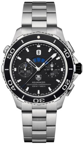 Aquaracer 500M Calibre 72 43 Paslanmaz Çelik / Siyah / Bilezik