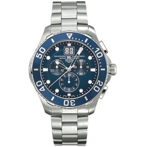 Aquaracer 300M Quartz Chronograph 43 Paslanmaz Çelik / Mavi / Bilezik