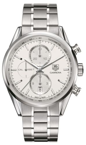 TAG Heuer Carrera Calibre 1887 41 Paslanmaz Çelik / Gümüş / Bilezik, referans CAR2111.BA0720