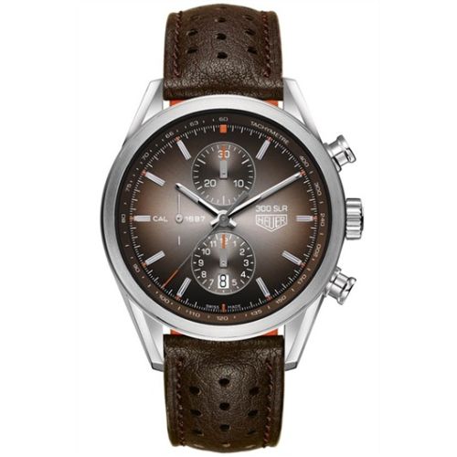 TAG Heuer Carrera Calibre 1887 41 Paslanmaz Çelik / Kahverengi / 300 SLR, referans CAR2112.FC6267