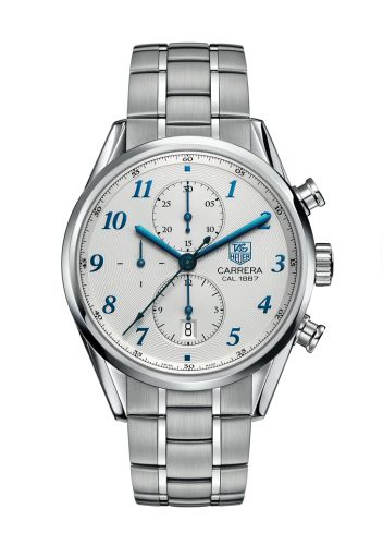 TAG Heuer Carrera Calibre 1887 41 Paslanmaz Çelik / Gümüş - Heritage / Bilezik, referans CAR2114.BA0724