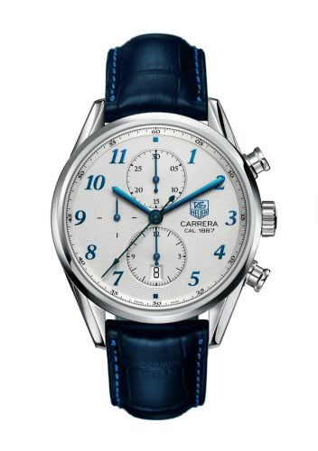TAG Heuer Carrera Calibre 1887 41 Paslanmaz Çelik / Gümüş - Heritage / Alligator, referans CAR2114.FC6292