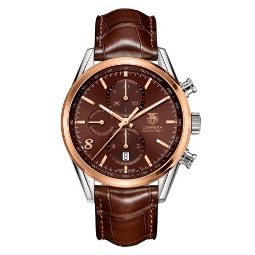 TAG Heuer Carrera Calibre 1887 41 Paslanmaz Çelik - Sarı Altın / Swiss Limited Edition, referans CAR2151.FC6291