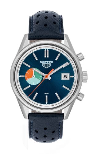 TAG Heuer Carrera Calibre 18 Paslanmaz Çelik / Mavi / Skipper for Hodinkee 39mm, referans CAR221B