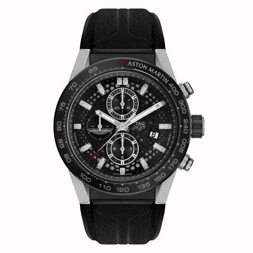 TAG Heuer Carrera Calibre Heuer 01 45 Paslanmaz Çelik / İskelet / Aston Martin, referans CAR2A1AB.FT6163