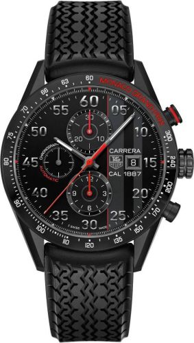 TAG Heuer Carrera Calibre 1887 43 Titanyum / Siyah / Monaco Grand Prix, referans CAR2A83.FT6033