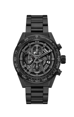 TAG Heuer Carrera Calibre Heuer 01 45 Seramik / İskelet / Bilezik, referans CAR2A91.BH0742