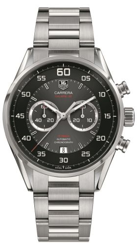 TAG Heuer Carrera Calibre 36 Flyback Paslanmaz Çelik / Gri / Bilezik, referans CAR2B10.BA0799