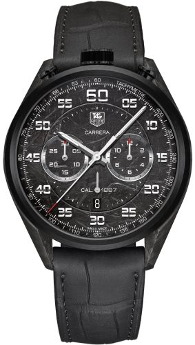 TAG Heuer Carrera Calibre 1887 45  Bullhead Carbon / Carbon / Alligator, referans CAR2C90.FC6341