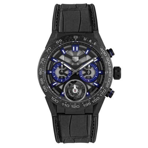TAG Heuer Carrera Calibre Heuer 02T 45 Chronograph Tourbillon Dubai Skyline, referans CAR5A8AJ.FC6415