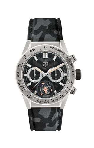 TAG Heuer Carrera Calibre Heuer 02T 45 Chronograph Tourbillon 160th Anniversary Japan Limited Edition, referans CAR5A8D.EB0212
