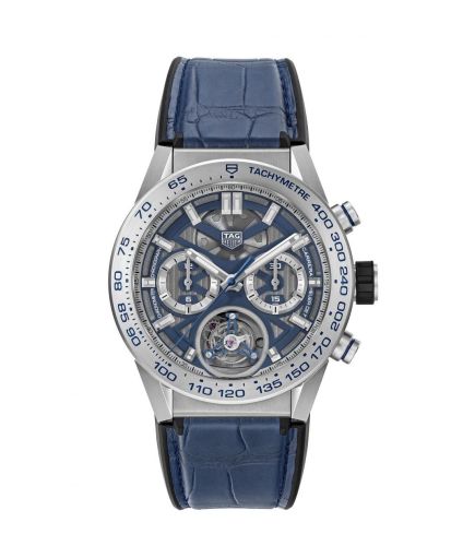 TAG Heuer Carrera Calibre Heuer 02T 45 Chronograph Tourbillon Titanyum / Japan, referans CAR5A8H.FC6448