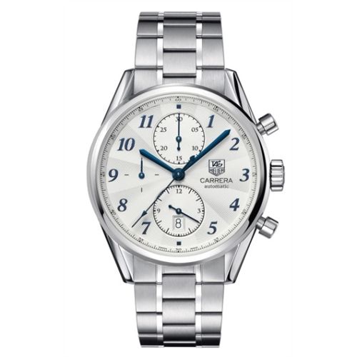 TAG Heuer Carrera Calibre 16 41 Heritage Paslanmaz Çelik / Gümüş / Bilezik, referans CAS2111.BA0730