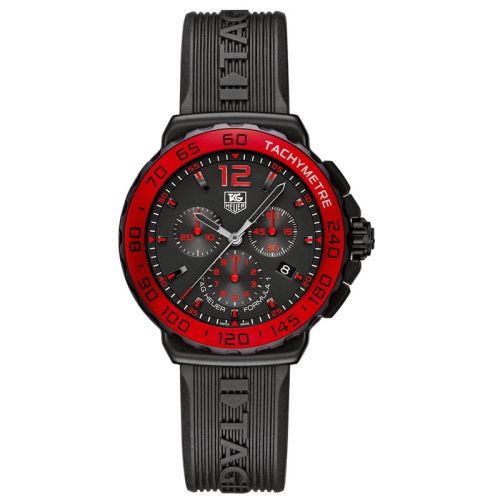 Formula 1 Quartz Chronograph 42 PVD / Siyah / Kauçuk