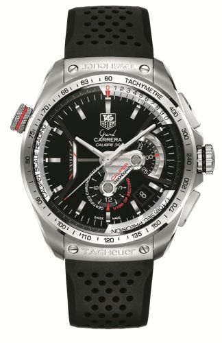 Grand Carrera Calibre 36RS Caliper Chronograph Paslanmaz Çelik / Siyah / Kauçuk 43 mm