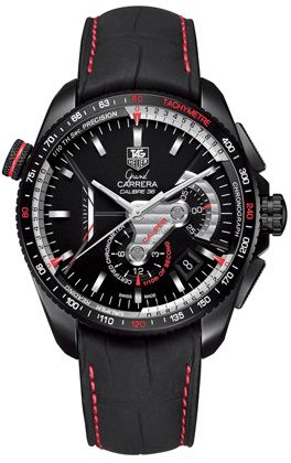 Grand Carrera Calibre 36RS Caliper Chronograph PVD / Siyah / Alligator