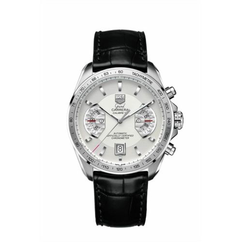 Grand Carrera Calibre 17 RS 43 Paslanmaz Çelik / Gümüş / Alligator