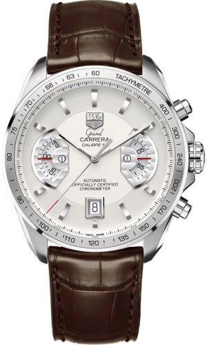Grand Carrera Calibre 17 RS 43 Paslanmaz Çelik / Gümüş / Alligator