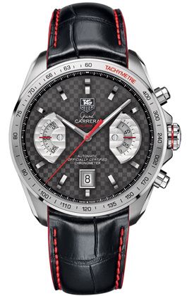 TAG Heuer Grand Carrera Calibre 17 RS 43 Paslanmaz Çelik / Carbon / UK, referans CAV511H.FC6306