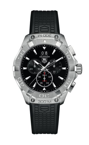 TAG Heuer Aquaracer 300M Quartz Chronograph 43 Stainless Steel / Black / Rubber, reference CAY1110.FT6041