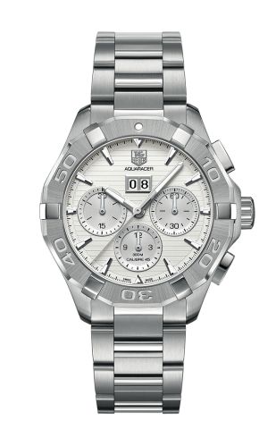 TAG Heuer Aquaracer 300M Calibre 45 43 Stainless Steel / Silver / Bracelet, reference CAY211Y.BA0926