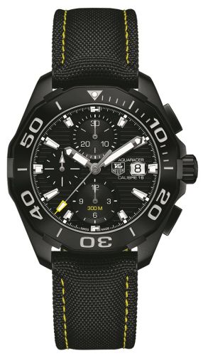 TAG Heuer Aquaracer 300M Calibre 16 43 Titanium PVD / Black / Nylon, reference CAY218A.FC6361