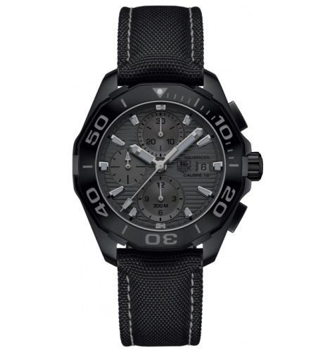 TAG Heuer Aquaracer 300M Calibre 16 43 Titanium PVD / Black Phantom / Nylon, reference CAY218B.FC6370