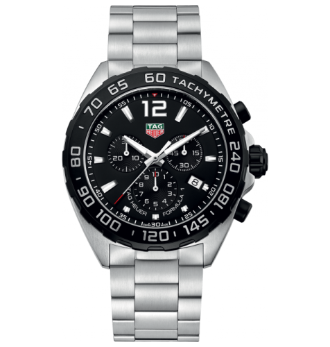 TAG Heuer Formula 1 Chronograph Quartz Paslanmaz Çelik / Siyah / Bilezik, referans CAZ1010.BA0842