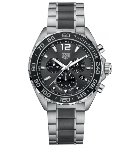 TAG Heuer Formula 1 Chronograph Quartz 43 Paslanmaz Çelik / Siyah, referans CAZ1011.BA0843