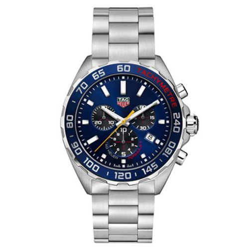 TAG Heuer Formula 1 Chronograph Quartz Paslanmaz Çelik / Kırmızı Bull 43mm, referans CAZ101AK.BA0842
