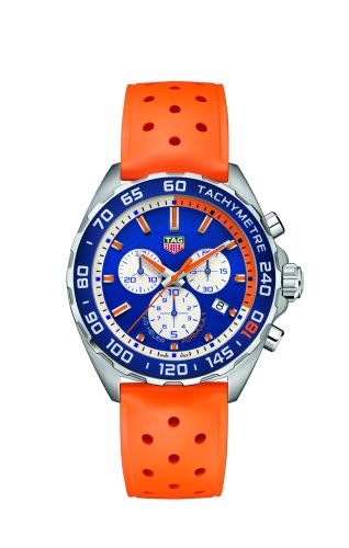 TAG Heuer Formula 1 Chronograph Quartz 43 Paslanmaz Çelik / Max Verstappen 2016 / Kauçuk, referans CAZ101B.FT8028