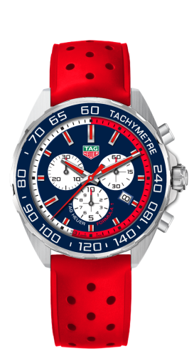 TAG Heuer Formula 1 Chronograph Quartz 43 Paslanmaz Çelik / Max Verstappen 2017 / Kauçuk, referans CAZ101G.FT8030
