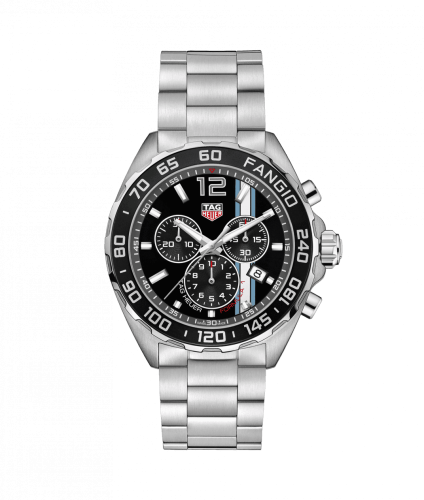 TAG Heuer Formula 1 Chronograph Quartz 43 Paslanmaz Çelik / Fangio / Bilezik, referans CAZ101H.BA0842