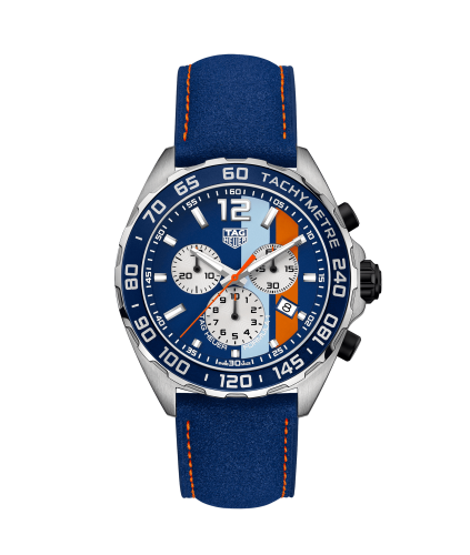 TAG Heuer Formula 1 Chronograph Quartz 43 Paslanmaz Çelik / Calf/ Alcantara, referans CAZ101N.FC8243