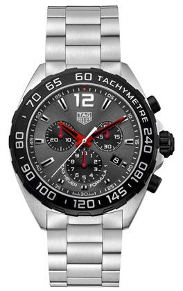 TAG Heuer Formula 1 Chronograph Quartz Paslanmaz Çelik / Beaverbrooks 43mm, referans CAZ101S.BA0842