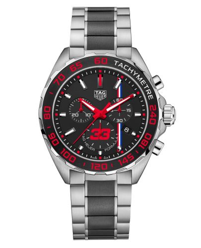 TAG Heuer Formula 1 Chronograph Quartz 43 Paslanmaz Çelik / Max Verstappen 2018 / Bilezik, referans CAZ101U.BA0843