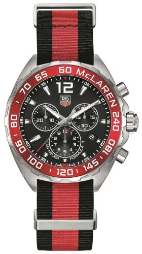 TAG Heuer Formula 1 Chronograph Quartz 42 Paslanmaz Çelik / McLaren / NATO, referans CAZ1112.FC8188
