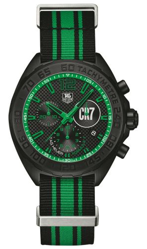 TAG Heuer Formula 1 Chronograph Quartz 42 PVD / CR7 Christiano Ronaldo / NATO, referans CAZ1113.FC8189