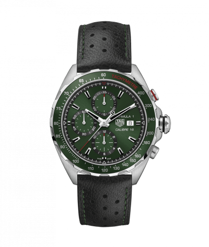 TAG Heuer Formula 1 Calibre 16 44 Paslanmaz Çelik / Yeşil / Calf, referans CAZ2016.FC6473