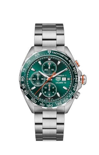TAG Heuer Formula 1 Calibre 16 44 Paslanmaz Çelik / Yeşil / Bilezik, referans CAZ201H.BA0876