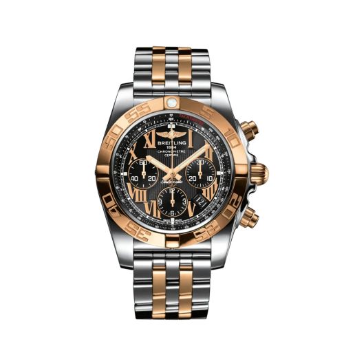 Breitling Chronomat 44 Paslanmaz Çelik / Kırmızı Altın / Siyah - Roman / Japan Special Edition, referans CB011012/B957/388C